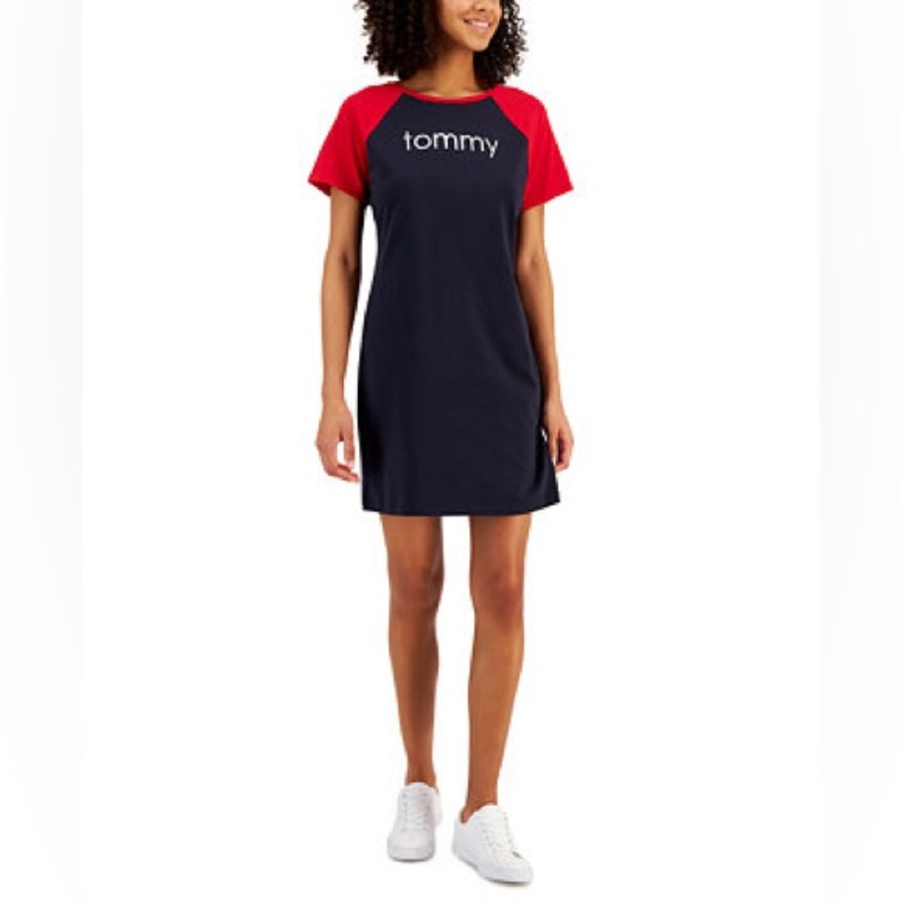 BRAND NEW w/ Tags - Tommy Hilfiger Red and Black Mini Dress - XSmall